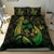 Hawaiian Map Palm Trees Fish Hook Polynesian Bedding Set Colorful Green - Polynesian Pride