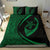 Hawaii Turtle Fish Hook Polynesian Bedding Set - Circle Style Green - Polynesian Pride