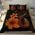 Hawaiian Fish Hook Hibiscus Plumeria Polynesian Bedding Set - Orange - Polynesian Pride