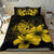 Hawaiian Map Hibiscus Turtle Polynesian Bedding Set - Yellow - Polynesian Pride