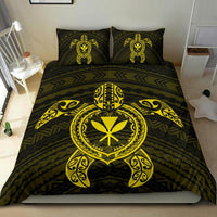 Hawaiian Turtle Kanaka Polynesian Bedding Set - Yellow - Polynesian Pride