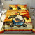 Hawaiian Turtle Plumeria Coconut Tree Polynesian Bedding Set Gold - Polynesian Pride