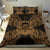 Polynesian Bedding Set - Tuvalu Duvet Cover Set Map Gold - Polynesian Pride