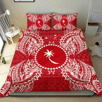 Polynesian Bedding Set - Chuuk Duvet Cover Set Map Red White - Polynesian Pride
