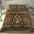 Hawaiian Turtle Polyensian Tribal Bedding Set Gold - Polynesian Pride