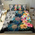 Hawaiian Turtle Swimming Wave Plumeria Hibiscus Polynesian Bedding Set - Garden Style - Polynesian Pride