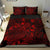 Polynesian Bedding Set - Tuvalu Duvet Cover Set Red Color - Polynesian Pride