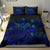 Polynesian Bedding Set - Tuvalu Duvet Cover Set Blue Color - Polynesian Pride