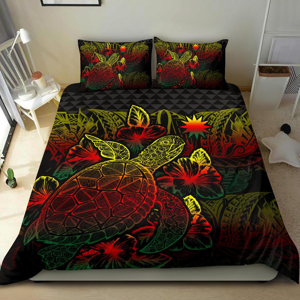 Polynesian Bedding Set - Nauru Duvet Cover Set Reggae Color - Polynesian Pride