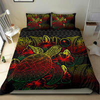 Polynesian Bedding Set - Chuuk Duvet Cover Set Reggae Color - Polynesian Pride