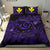 Hawaiian Turtle Hibiscus Plumeria Kanaka Polynesian Bedding Set Purple - Soft Style - Polynesian Pride