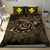 Hawaiian Turtle Hibiscus Plumeria Kanaka Polynesian Bedding Set Gold - Soft Style - Polynesian Pride