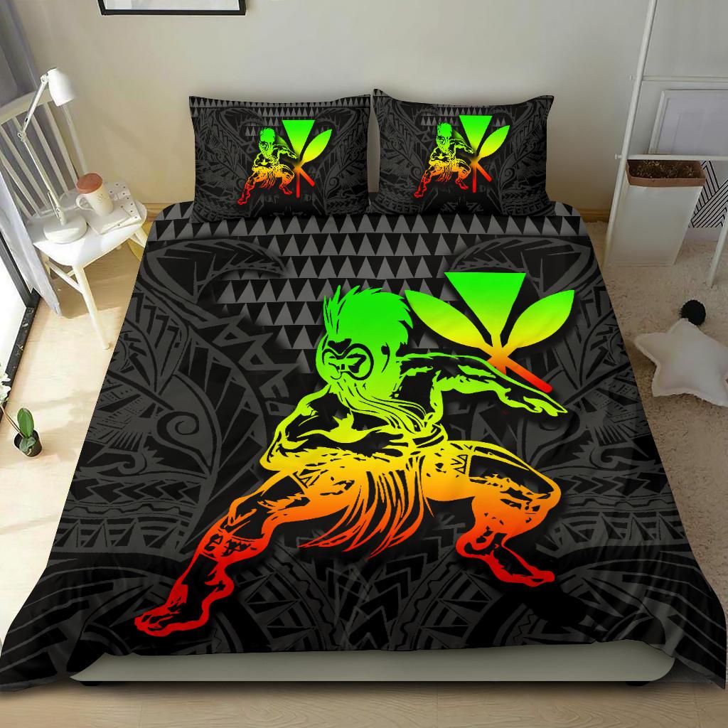 Polynesian Bedding Set - Hawaii Duvet Cover Set Hawaiian Warriors Reggae - Polynesian Pride