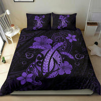 Hawaii Turtle Flower Polynesian Bedding Set - Purple - Polynesian Pride