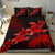 Hawaii Turtle Plumeria Coconut Tree Polynesian Bedding Set - Red - Polynesian Pride