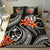 Polynesian Bedding Set - Guam Duvet Cover Set - Black Plumeria - Polynesian Pride