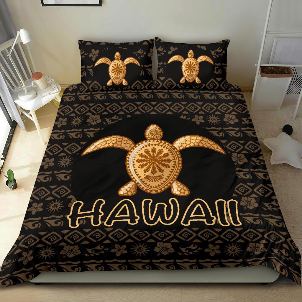 Hawaii Turtle Golden Bedding Set - Polynesian Pride