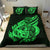 Polynesian Bedding Set - Tuvalu Duvet Cover Set Father And Son Green - Polynesian Pride