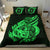 Polynesian Bedding Set - Niue Duvet Cover Set Father And Son Green - Polynesian Pride