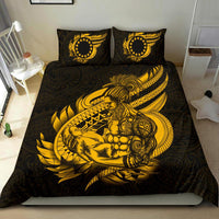 Polynesian Bedding Set - Cook islands Duvet Cover Set Father And Son Gold - Polynesian Pride