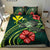 Polynesian Bedding Set - Hawaii Duvet Cover Set Green Turtle Hibiscus - Polynesian Pride