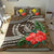 Kanaka Maoli (Hawaiian) Bedding Set - Polynesian Turtle Hibiscus Brown - Polynesian Pride