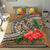 Kanaka Maoli (Hawaiian) Bedding Set - Polynesian Turtle Hibiscus Orange - Polynesian Pride