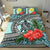 Kanaka Maoli (Hawaiian) Bedding Set - Polynesian Turtle Hibiscus Blue - Polynesian Pride