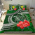 Kanaka Maoli (Hawaiian) Bedding Set - Polynesian Turtle Hibiscus Green - Polynesian Pride