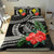 Kanaka Maoli (Hawaiian) Bedding Set - Polynesian Turtle Hibiscus Black - Polynesian Pride