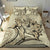 Hawaii Bedding Set - Hawaii Turtle Hibiscus Polynesian Vintage Bedding Set - Beige - Polynesian Pride