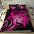 Hawaii Bedding Set - Hawaii Turtle Hibiscus Polynesian Vintage Bedding Set - Pink - Polynesian Pride