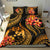 Polynesian Bedding Set - Tonga Duvet Cover Set - Gold Plumeria - Polynesian Pride