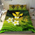 Kanaka Maoli (Hawaiian) Bedding Set, Polynesian Plumeria Banana Leaves Yellow - Polynesian Pride