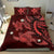 Hawaii Bedding Set - Hawaii Polynesian Turtle Hibiscus Bedding Set - Red - Polynesian Pride