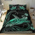 Turtle Polynesian Bedding Set Mix Hibiscus Turquoise - Polynesian Pride