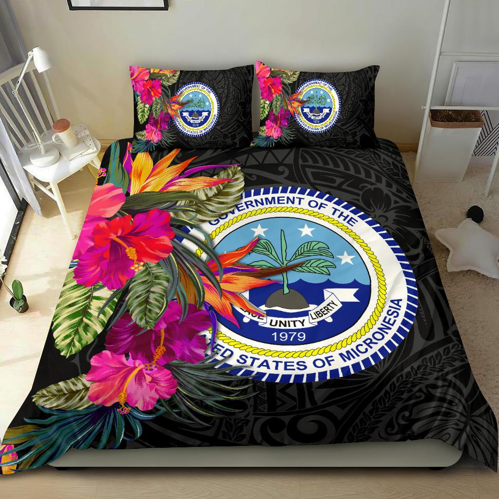 Federated States of Micronesia Bedding Set - Polynesian Hibiscus Pattern - Polynesian Pride