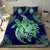 Hawaii Bedding Set - Hawaii Polynesian Turtle Hibiscus Bedding Set - Green - Polynesian Pride