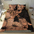 Hawaii Turtle Bedding Set Polynesian Hibiscus Art Gold Orange AH - Polynesian Pride