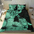 Hawaii Turtle Bedding Set Polynesian Hibiscus Art Turquoise AH - Polynesian Pride