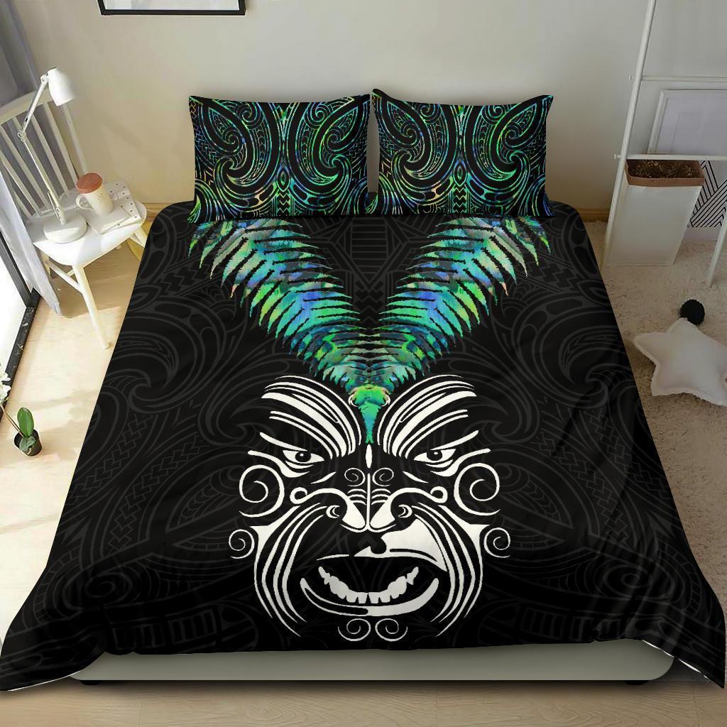 New Zealand Maori Moko Bedding Set Paua Shell - Polynesian Pride