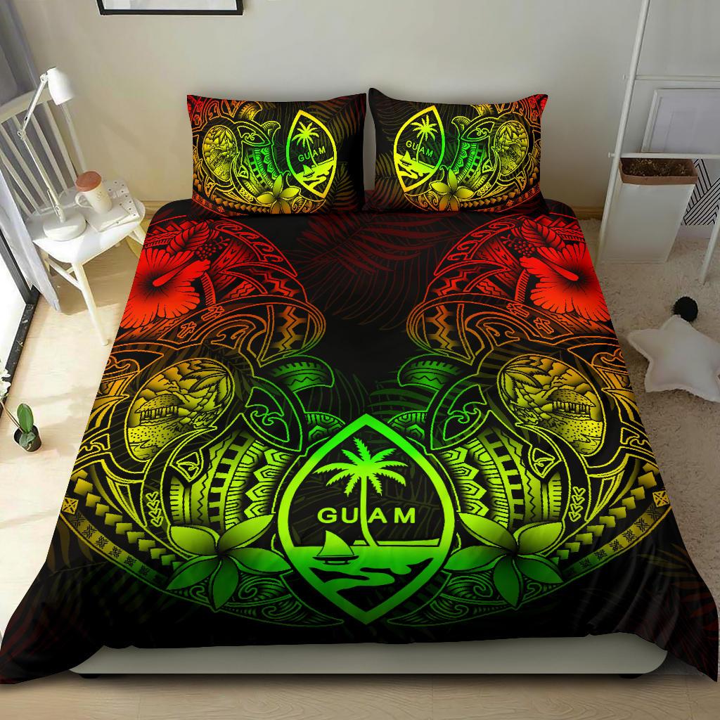 Polynesian Bedding Set - Guam Duvet Cover Sets - Reggae Turtle Homeland Notext REGGAE - Polynesian Pride