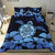 Hawaii Map Turtle Plumeria Blue Bedding Set AH - Polynesian Pride