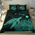 Hawaii Polynesian Hibiscus Turtle Map Bedding Set - AH - Turquoise - Polynesian Pride