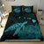 Hawaii Polynesian Hibiscus Turtle Map Bedding Set - AH - Blue - Polynesian Pride