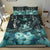 Hawaii Polynesian Turtle Waves Hibiscus Bedding Set - Erik Style - AH - Turquoise - Polynesian Pride