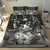 Hawaii Polynesian Turtle Waves Hibiscus Bedding Set - Erik Style - AH - Grey - Polynesian Pride