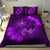 Hawaii Yin Yang Turtle Shark Hibiscus Plumeria Bedding Set - Purple - Polynesian Pride