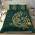 Hawaii Triple Marble Turtle Polynesian Hibiscus Bedding Set - AH - Benjamin Style - Green - Polynesian Pride