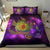 Hawaii Map Turtle Galaxy Bedding Set - AH - Purple - Polynesian Pride